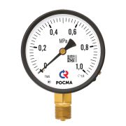 ВАКУУММЕТР общетехнический 63мм, Тип - ТВ-310Т, осевое присоединение. -0,1-0MPa. Резьба M12x1,5. Класс точности 1,5.